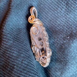 Clear quartz necklace